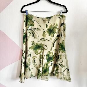 Y2K Floral Skirt Size 16 Fairy Whimsical Asymmetrical Flowy
